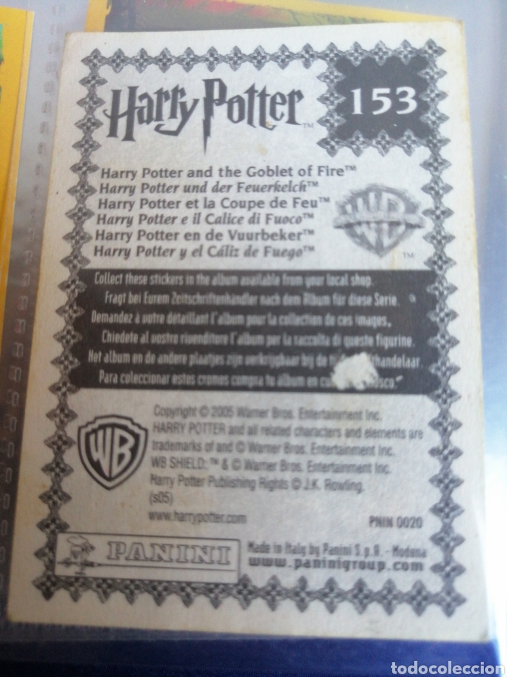 Coleccionismo cromos antiguos: HARRY POTTER 153 - Foto 2
