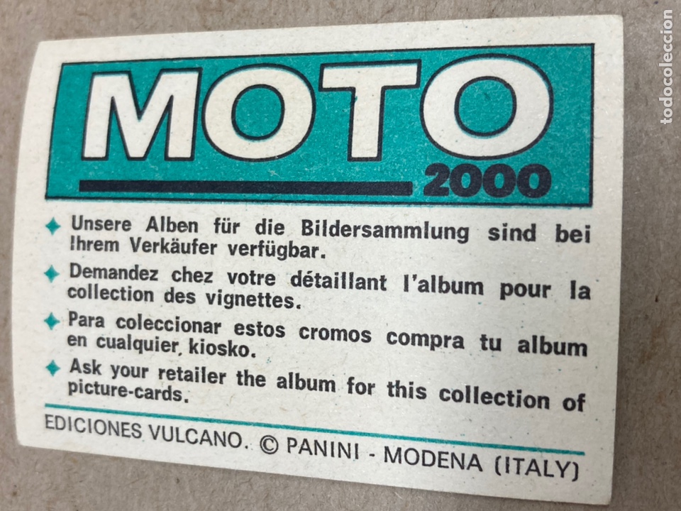 Coleccionismo cromos antiguos: Cromo Moto 2000 Panini Laverda - Foto 2