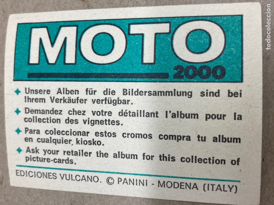 Coleccionismo cromos antiguos: Cromo Moto 2000 Panini Maxi puch Austria - Foto 2