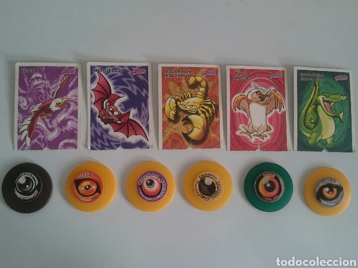 Coleccionismo Cromos antiguos: Lote Cromos Tazos Bichazos Animales Leon Lobo Orca Buho Aguila Cocodrilo Phoskitos A&ntilde;o 2004