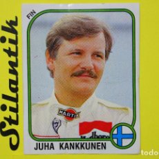 Coleccionismo Cromos antiguos: CROMO 57 JUHA KANKKUNEN - MOTOR ADVENTURES 1987 - PANINI - NUNCA PEGADO - NEVER STICKED