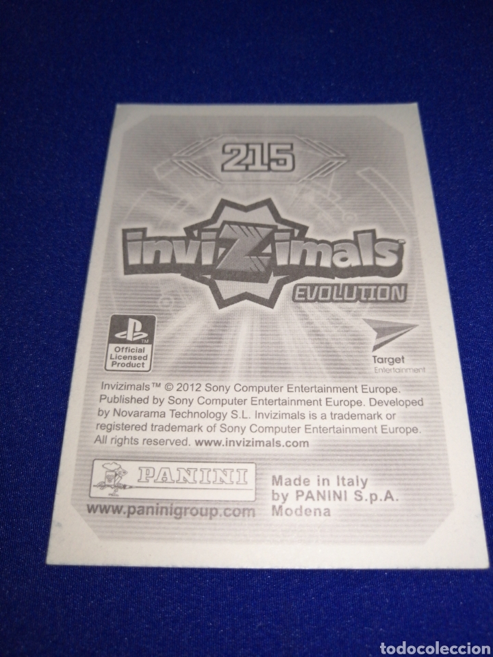Coleccionismo cromos antiguos: INVIZIMALS EVOLUTION 215 - Foto 2