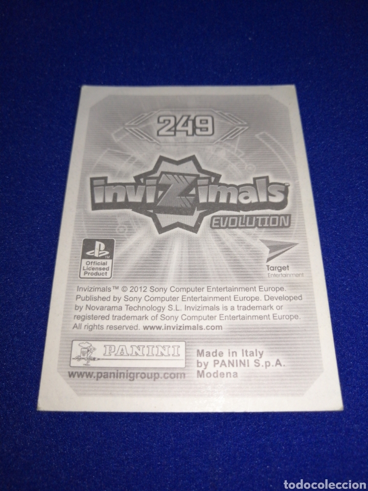 Coleccionismo cromos antiguos: INVIZIMALS EVOLUTION 249 - Foto 2