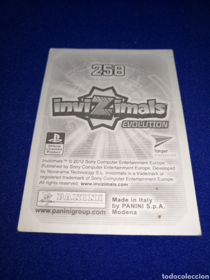 Coleccionismo cromos antiguos: INVIZIMALS EVOLUTION 258 - Foto 2