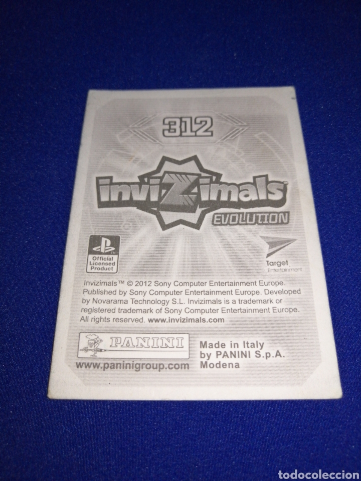 Coleccionismo cromos antiguos: INVIZIMALS EVOLUTION 312 - Foto 2