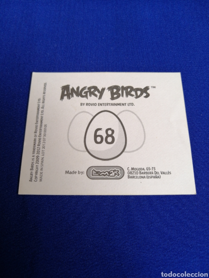 Coleccionismo cromos antiguos: ANGRY BIRDS NUMERO 68 - Foto 2