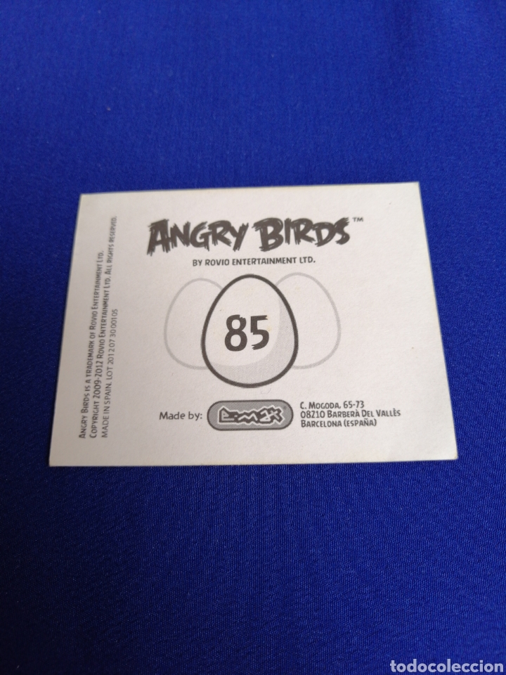 Coleccionismo cromos antiguos: ANGRY BIRDS NUMERO 85 - Foto 2