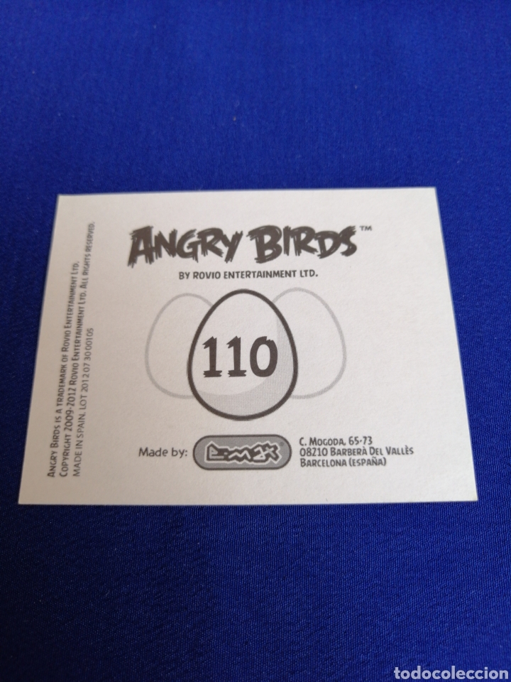 Coleccionismo cromos antiguos: ANGRY BIRDS NUMERO 110 - Foto 2