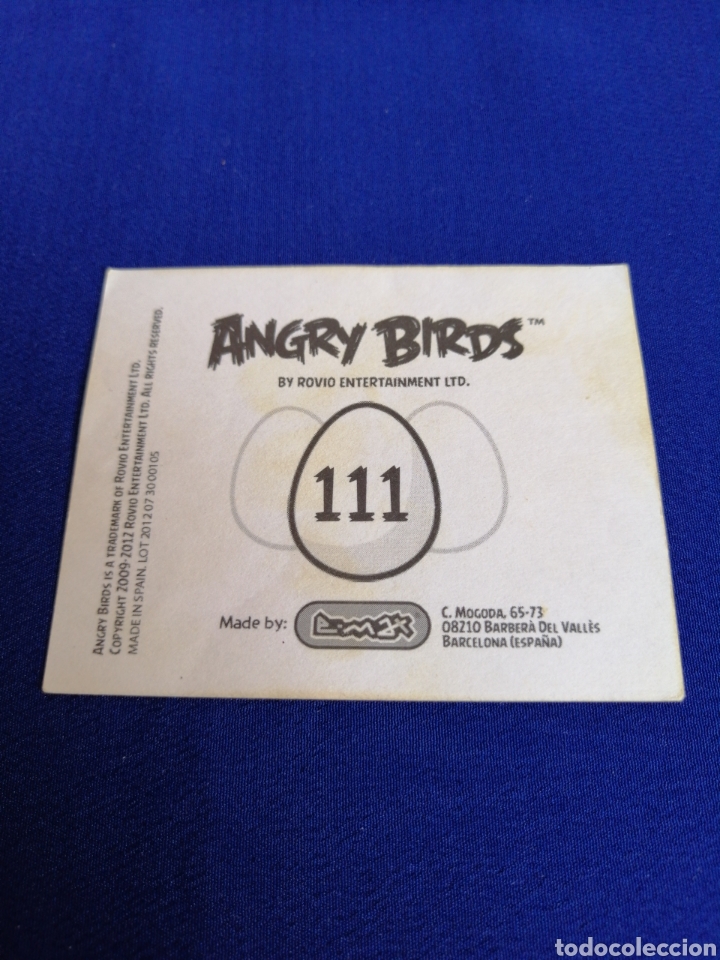Coleccionismo cromos antiguos: ANGRY BIRDS NUMERO 111 - Foto 2