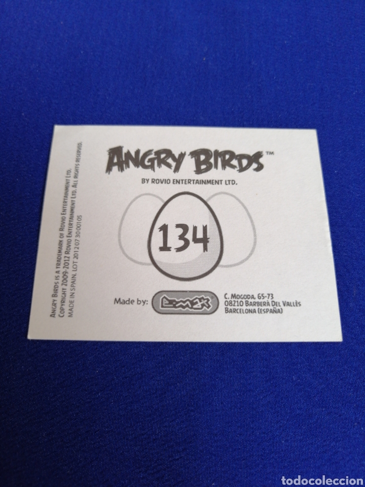 Coleccionismo cromos antiguos: ANGRY BIRDS NUMERO 134 - Foto 2
