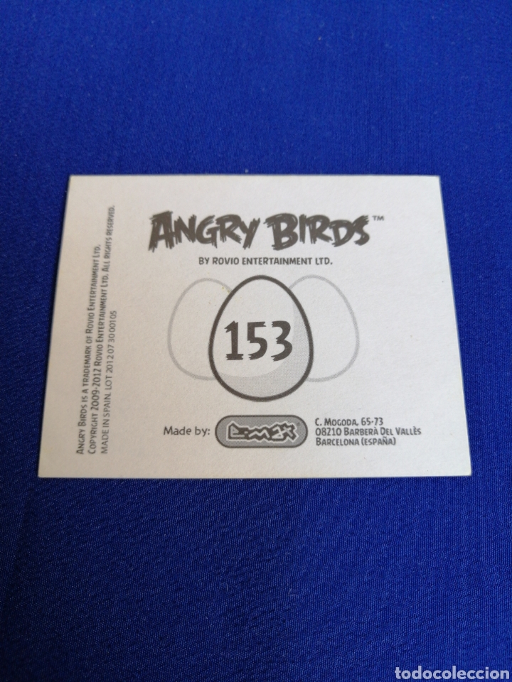 Coleccionismo cromos antiguos: ANGRY BIRDS NUMERO 153 - Foto 2