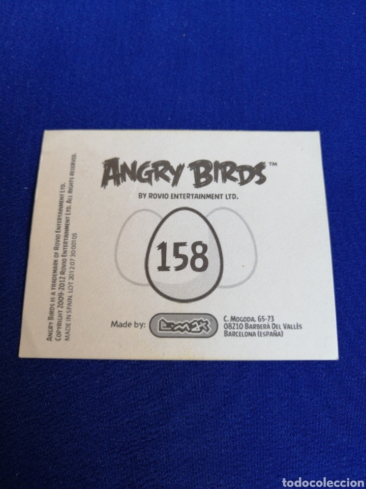 Coleccionismo cromos antiguos: ANGRY BIRDS NUMERO 158 - Foto 2