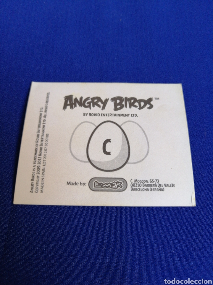 Coleccionismo cromos antiguos: ANGRY BIRDS C -CROMO . - Foto 2