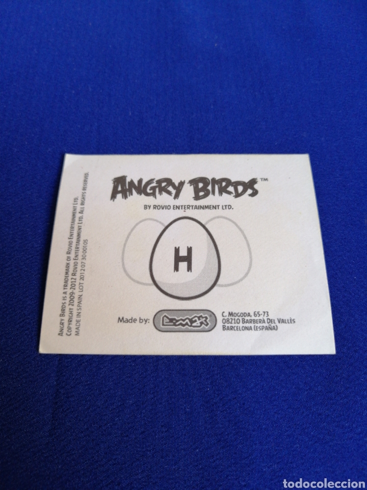 Coleccionismo cromos antiguos: ANGRY BIRDS H - Foto 2