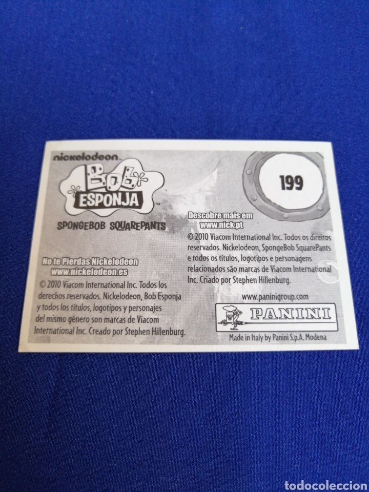 Coleccionismo cromos antiguos: BOB ESPONJA 199 - Foto 2