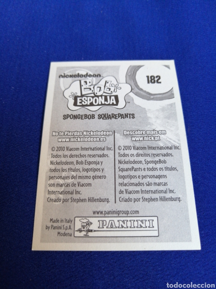 Coleccionismo cromos antiguos: BOB ESPONJA 182 - Foto 2