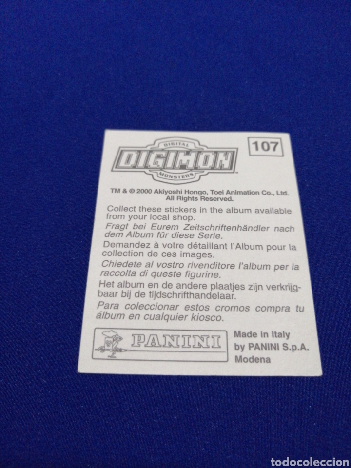 Coleccionismo cromos antiguos: DIGIMON NUMERO 107 - Foto 2