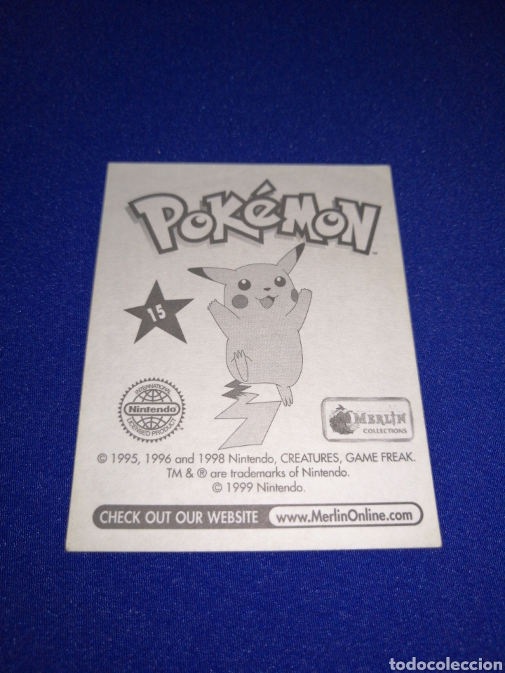 Coleccionismo cromos antiguos: POKEMON 1999 NUMERO 15 - Foto 2