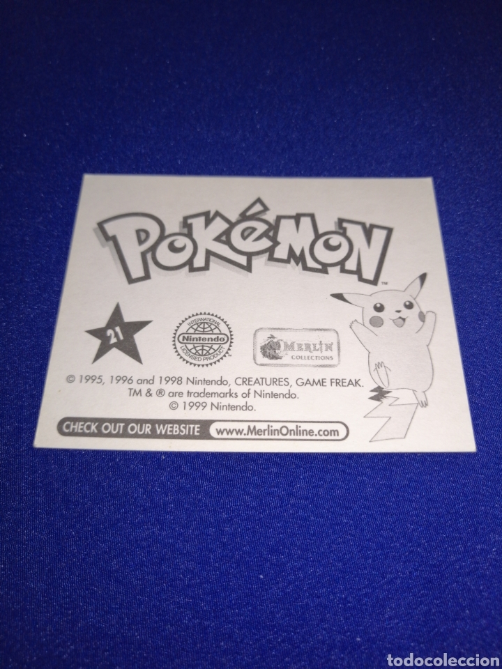 Coleccionismo cromos antiguos: POKEMON 1999 NUMERO 21 - Foto 2