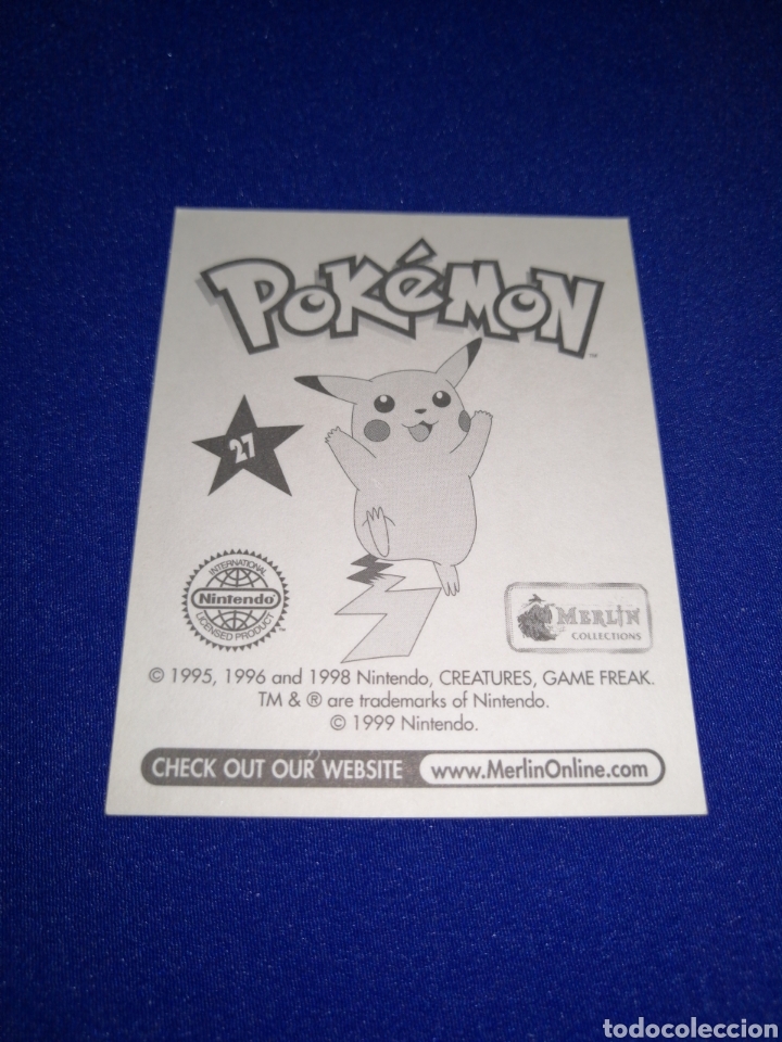 Coleccionismo cromos antiguos: POKEMON 1999 NUMERO 27 - Foto 2