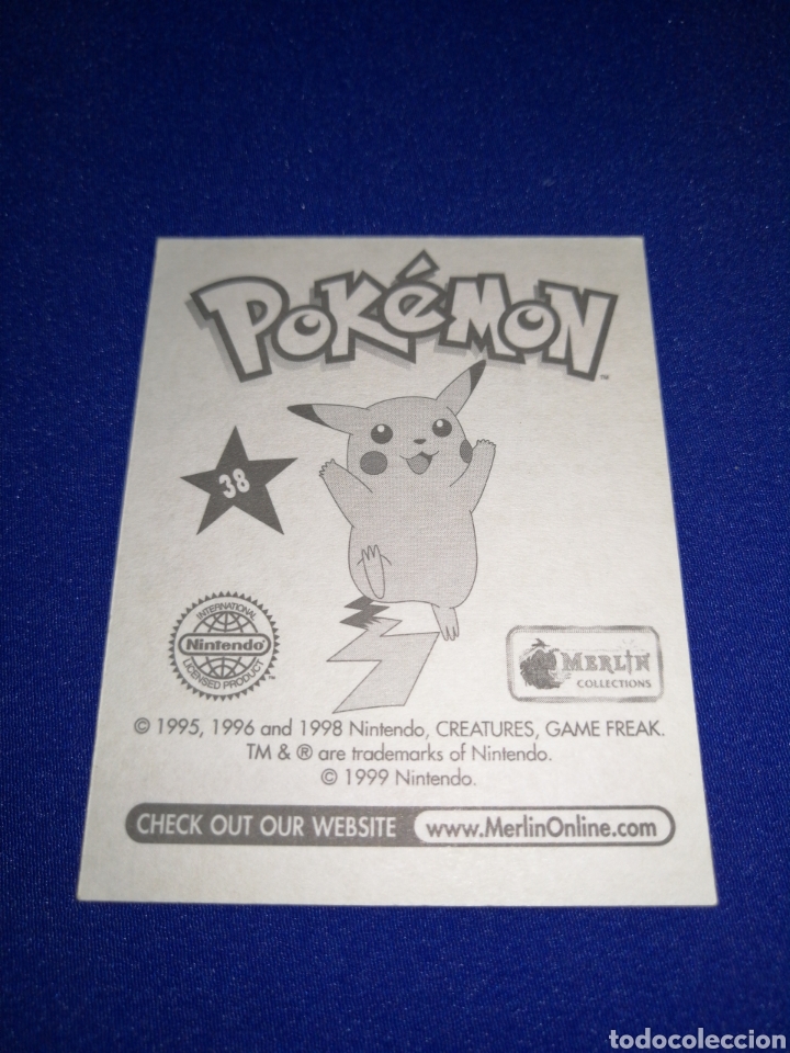 Coleccionismo cromos antiguos: POKEMON 1999 NUMERO 38 - Foto 2