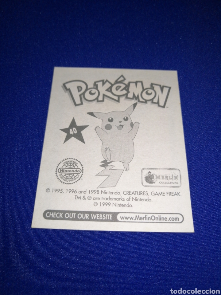 Coleccionismo cromos antiguos: POKEMON 1999 NUMERO 40 - Foto 2