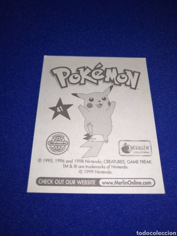 Coleccionismo cromos antiguos: POKEMON 1999 NUMERO 41 - Foto 2