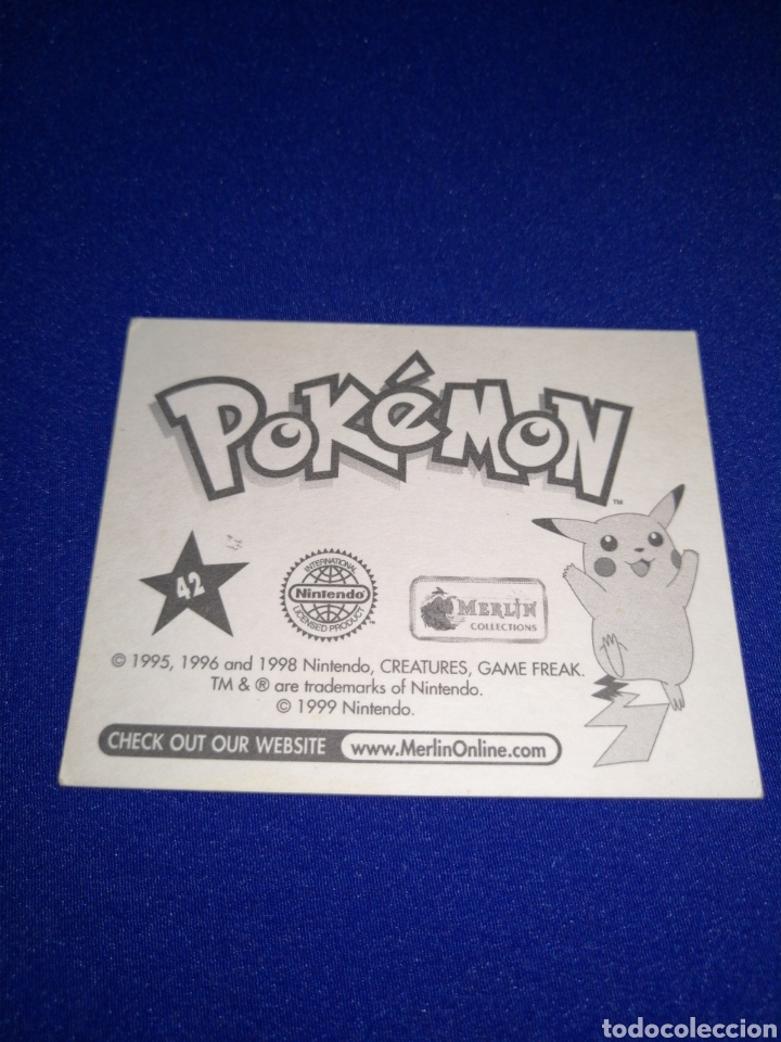 Coleccionismo cromos antiguos: POKEMON 1999 NUMERO 42 - Foto 2