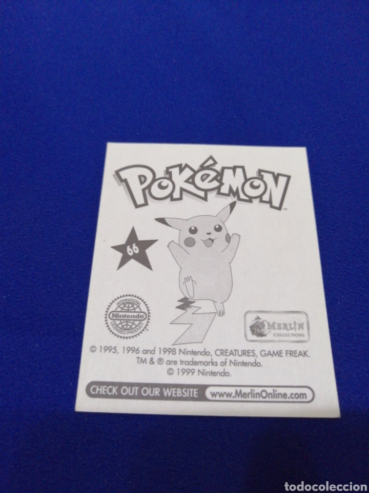 Coleccionismo cromos antiguos: POKEMON 1999 NUMERO 66 - Foto 2