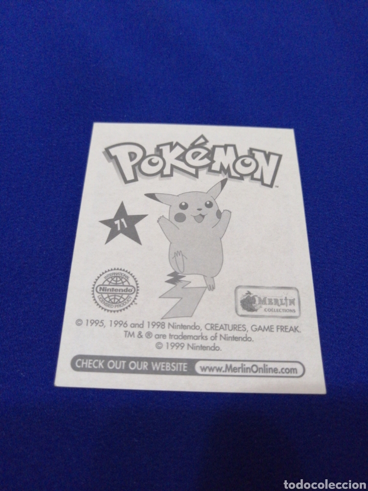 Coleccionismo cromos antiguos: POKEMON 1999 NUMERO 71 - Foto 2