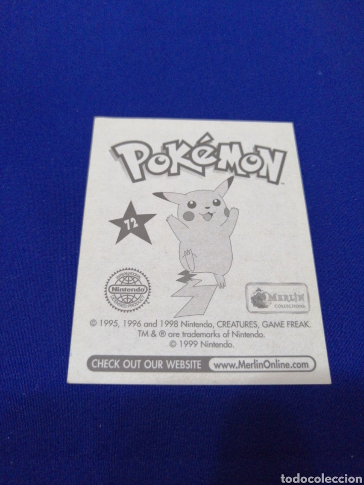 Coleccionismo cromos antiguos: POKEMON 1999 NUMERO 72 - Foto 2