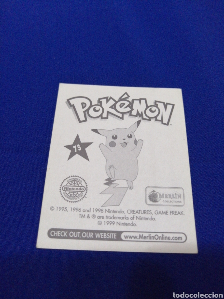 Coleccionismo cromos antiguos: POKEMON 1999 NUMERO 75 - Foto 2