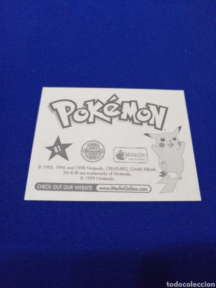 Coleccionismo cromos antiguos: POKEMON 1999 NUMERO 81 - Foto 2