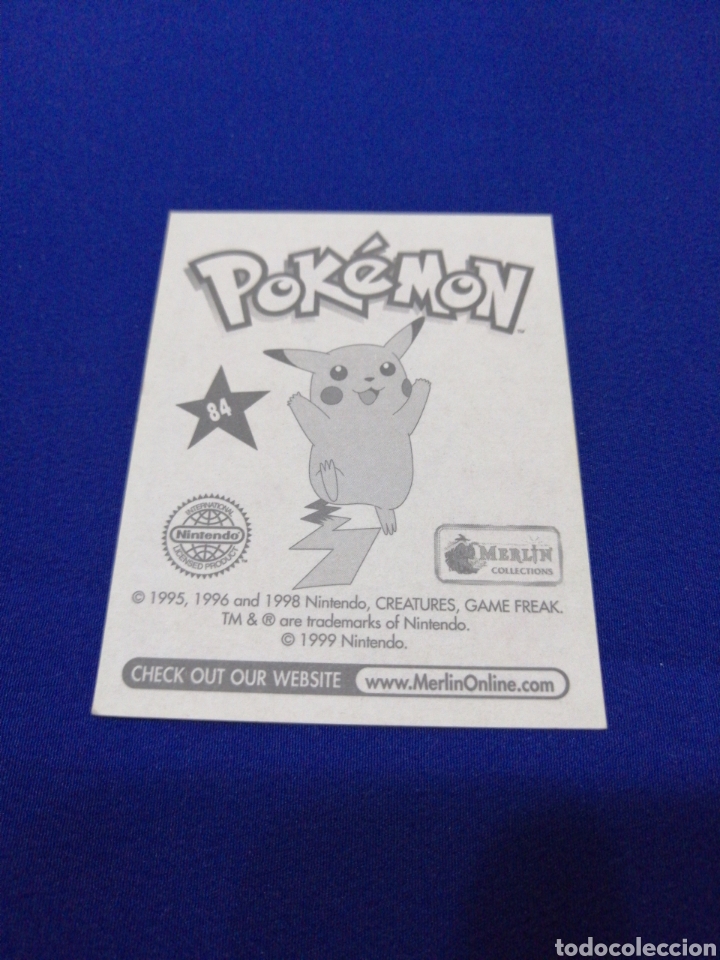 Coleccionismo cromos antiguos: POKEMON 1999 NUMERO 84 - Foto 2