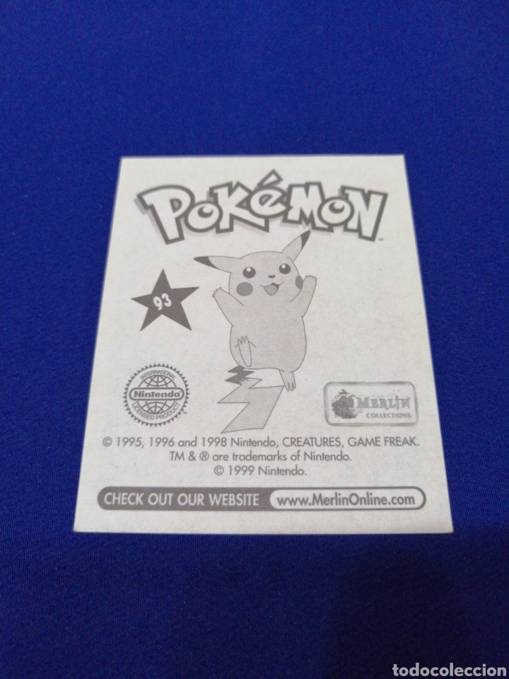 Coleccionismo cromos antiguos: POKEMON 1999 NUMERO 93 - Foto 2
