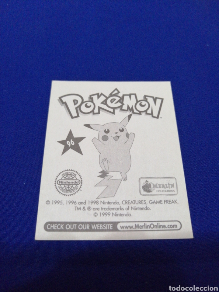 Coleccionismo cromos antiguos: POKEMON 1999 NUMERO 96 - Foto 2