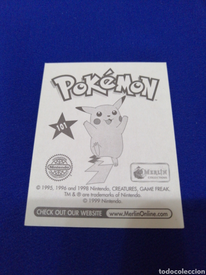 Coleccionismo cromos antiguos: POKEMON 1999 NUMERO 101 - Foto 2