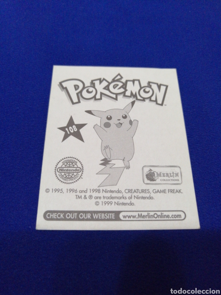 Coleccionismo cromos antiguos: POKEMON 1999 NUMERO 108 - Foto 2