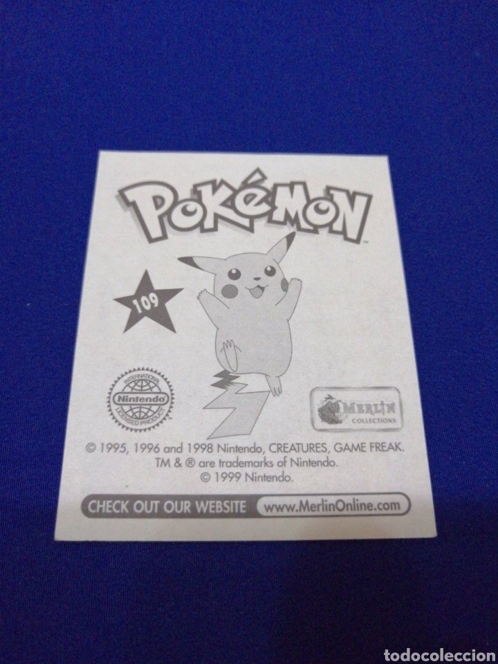Coleccionismo cromos antiguos: POKEMON 1999 NUMERO 109 - Foto 2