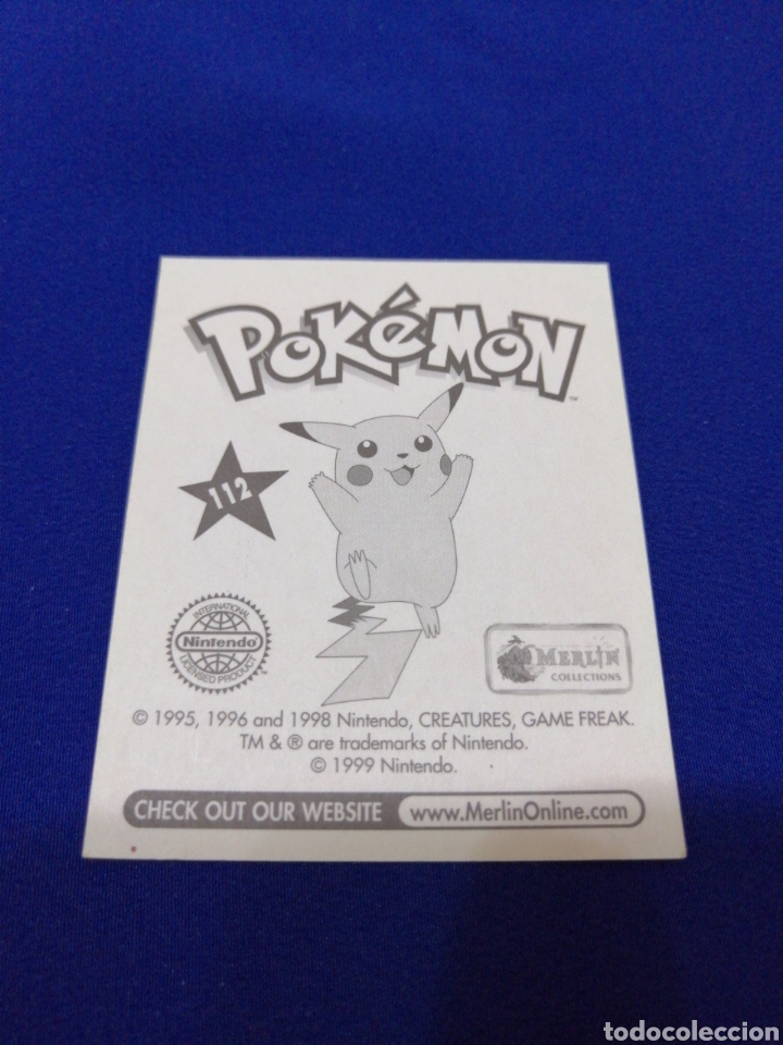 Coleccionismo cromos antiguos: POKEMON 1999 NUMERO 112 - Foto 2
