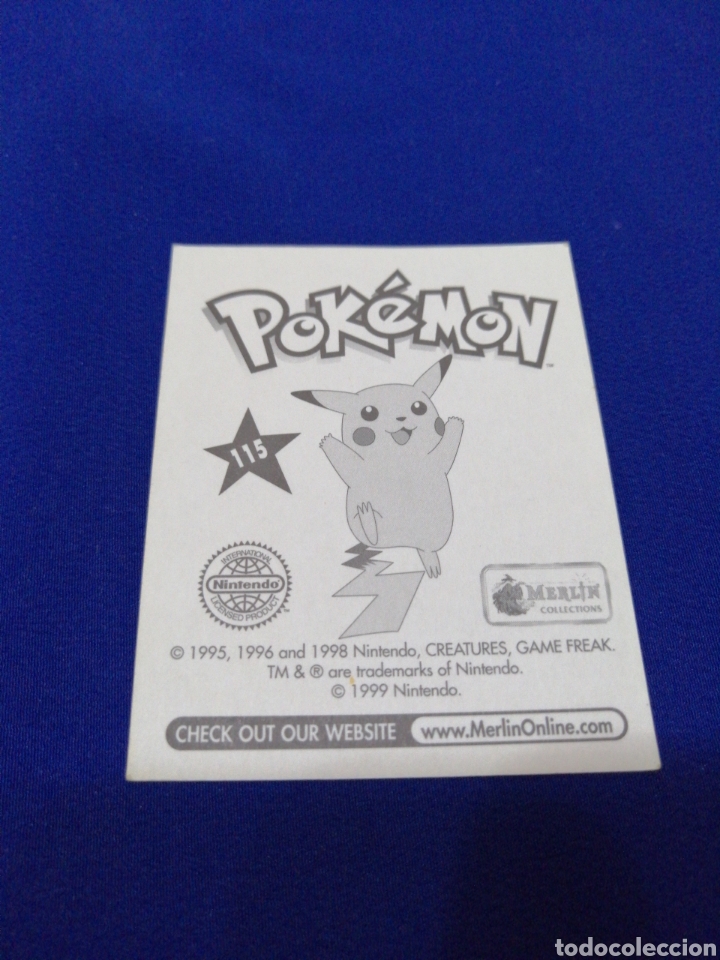 Coleccionismo cromos antiguos: POKEMON 1999 NUMERO 115 - Foto 2