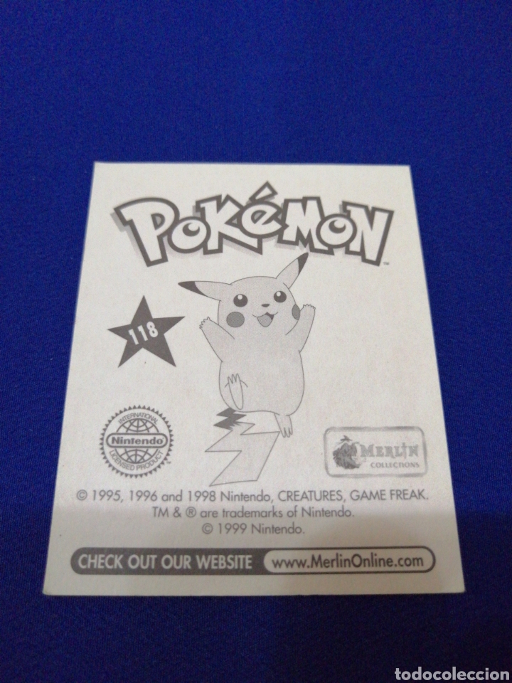 Coleccionismo cromos antiguos: POKEMON 1999 NUMERO 118 - Foto 2