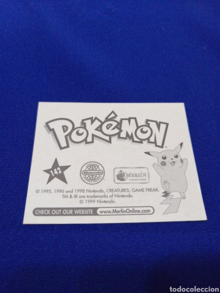 Coleccionismo cromos antiguos: POKEMON 1999 NUMERO 142 - Foto 2