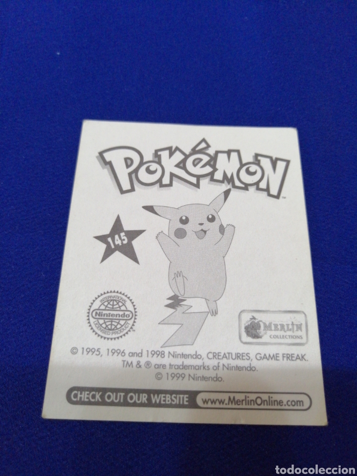 Coleccionismo cromos antiguos: POKEMON 1999 NUMERO 145 - Foto 2