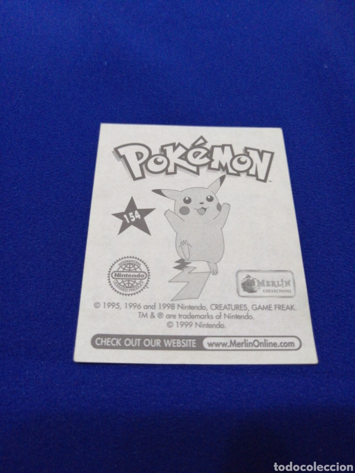 Coleccionismo cromos antiguos: POKEMON 1999 NUMERO 154 - Foto 2