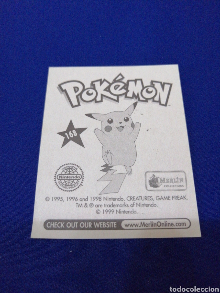 Coleccionismo cromos antiguos: POKEMON 1999 NUMERO 168 - Foto 2