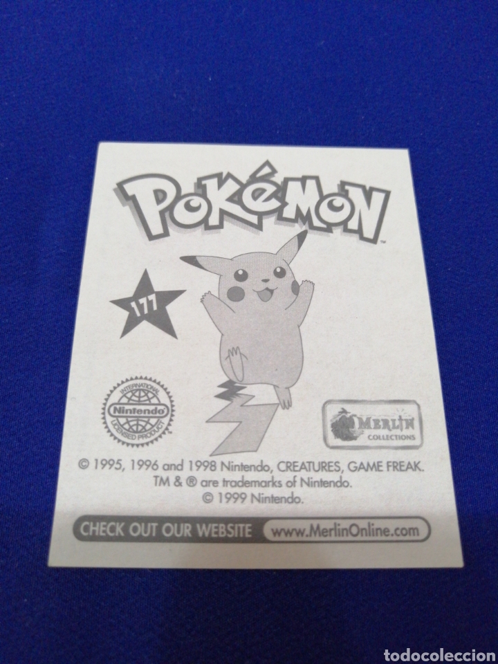 Coleccionismo cromos antiguos: POKEMON 1999 NUMERO 177 - Foto 2