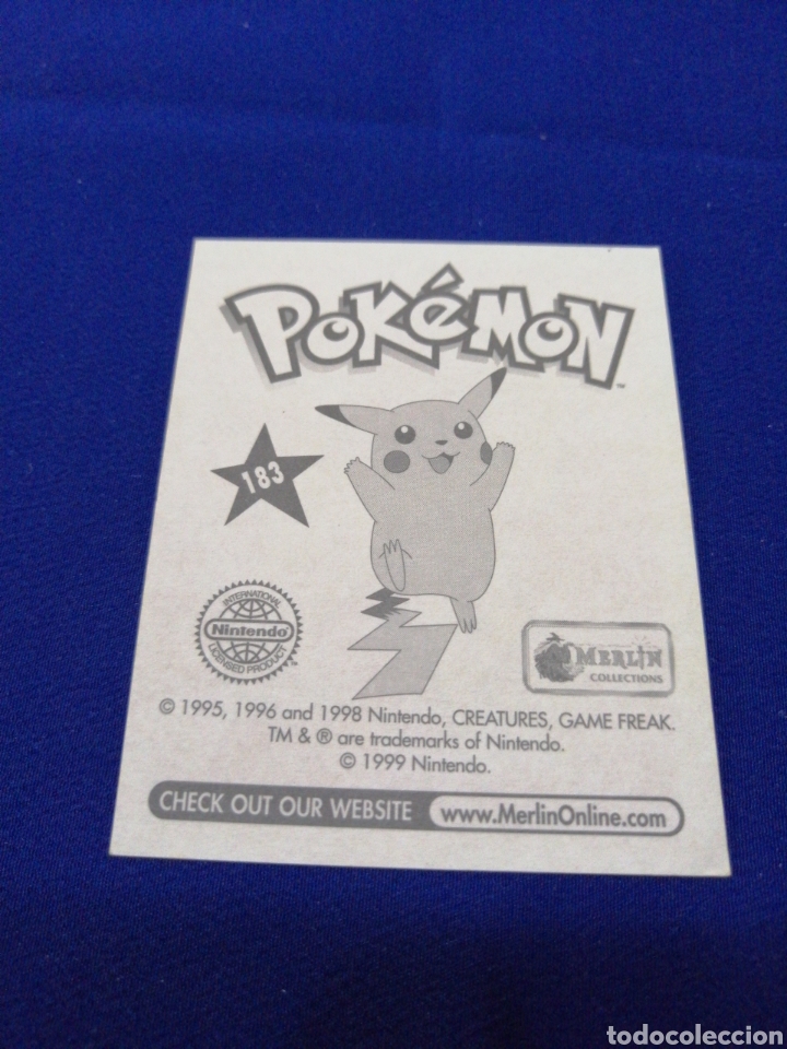 Coleccionismo cromos antiguos: POKEMON 1999 NUMERO 183 - Foto 2