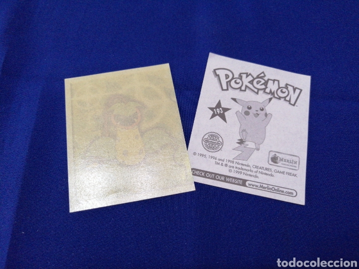 Coleccionismo cromos antiguos: POKEMON 1999 NUMERO 193 - Foto 2