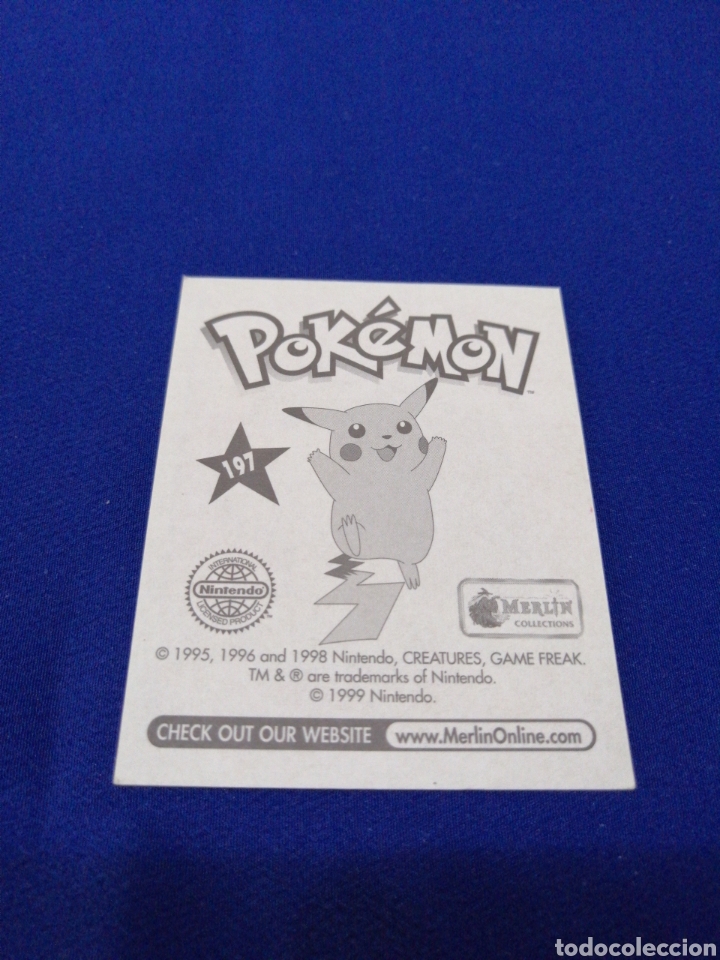 Coleccionismo cromos antiguos: POKEMON 1999 NUMERO 197 - Foto 2